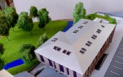 Architectural exibition scale model hitech building (photo 5)