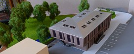 Architectural exibition scale model hitech building (photo 8)