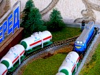 Maquette of railway for gift
