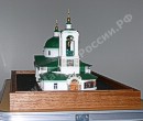 The scale model of the Church the Church on mountains Vorobevyh