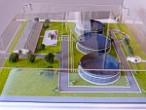 Technology Exhibition maquette treatment plant for pig farm